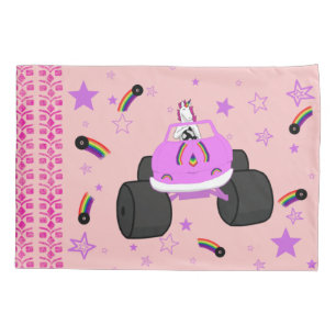 Unicorn Driving Monster Truck Kussensloop