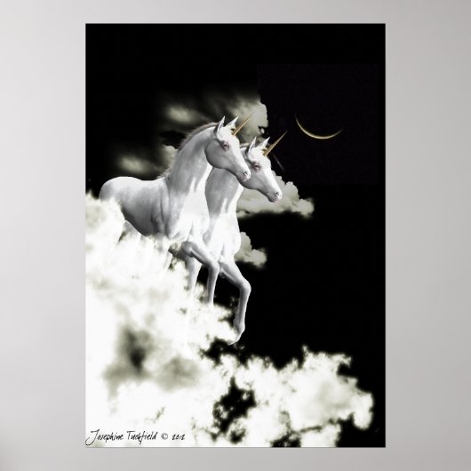 Unicorn droaming poster (Voorkant)