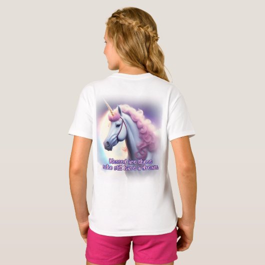 Unicorn dromen t-shirt (Achterkant volledig)