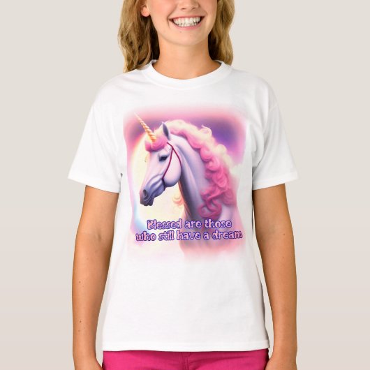 Unicorn dromen t-shirt (Voorkant)