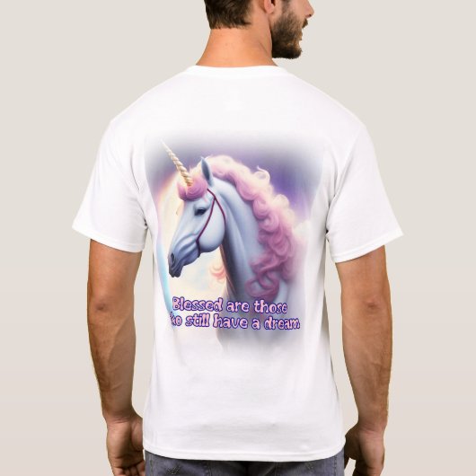 Unicorn dromen t-shirt (Achterkant)