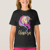 Unicorn droomend  regenboogkinderen shirt (Voorkant)