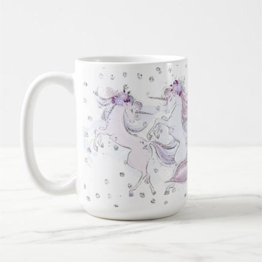  Unicorn Duo & Sleigh Koffiemok (Links)