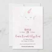 Unicorn Easter Egg Brunch & Egg Hunt Invitation Kaart (Voorkant)
