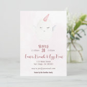 Unicorn Easter Egg Brunch & Egg Hunt Invitation Kaart (Staand voorkant)