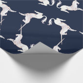 Unicorn – Einhorn – Unicorns – Einhörner Cadeaupapier (Hoek)