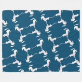 Unicorn – Einhorn – Unicorns – Einhörner Fleece Deken (Voorkant (Horizontaal))