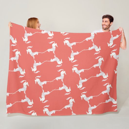 Unicorn – Einhorn – Unicorns – Einhörner Fleece Deken (In situ)