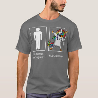 Unicorn Electrodoor Bezet Dab Pose T-shirt