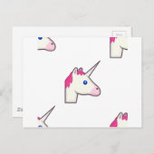 unicorn emoji briefkaart (Voorkant / Achterkant)