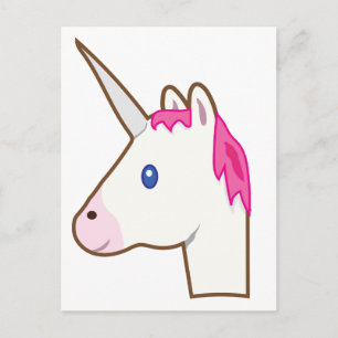 Unicorn emoji briefkaart