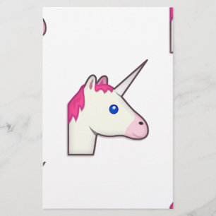 unicorn emoji briefpapier