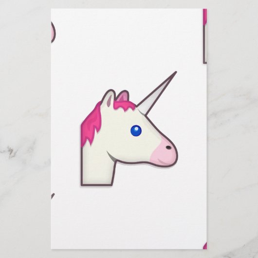 unicorn emoji briefpapier (Voorkant)