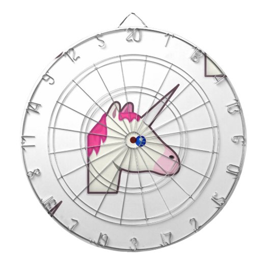 unicorn emoji dartbord (Voorkant)