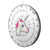 unicorn emoji dartbord (Voorkant Rechts)
