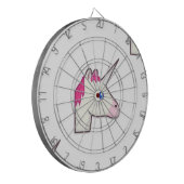 unicorn emoji dartbord (Voorkant Links)