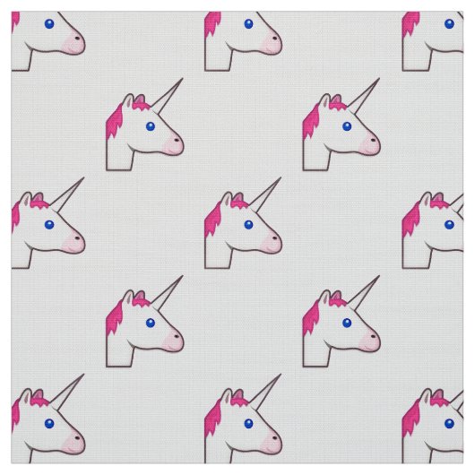unicorn emoji fabric stof (Swatch)