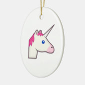 unicorn emoji keramisch ornament (Links)