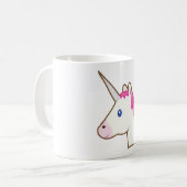 Unicorn emoji koffiemok (Voorkant links)