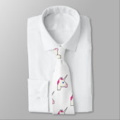 unicorn emoji mensdon mannen necktie stropdas (Gebonden)