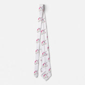 unicorn emoji mensdon mannen necktie stropdas (Achterkant)