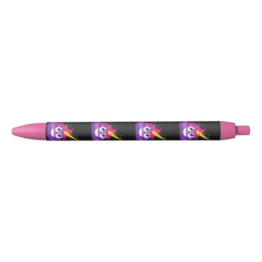 Unicorn Emoji Poop Pens Zwarte Inkt Pen (Voorkant)