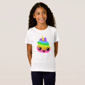 Unicorn Emoji Poop T-shirt (Voorkant volledig)