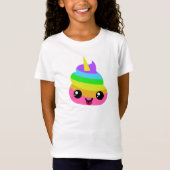Unicorn Emoji Poop T-shirt (Voorkant)