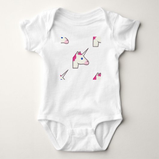 unicorn emoji romper (Voorkant)