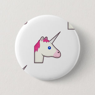 unicorn emoji ronde button 5,7 cm