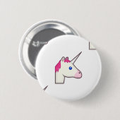 unicorn emoji ronde button 5,7 cm (Voorkant /achterkant)