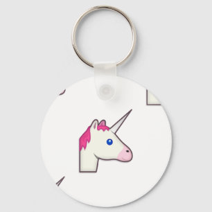 unicorn emoji sleutelhanger