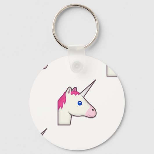 unicorn emoji sleutelhanger (Voorkant)