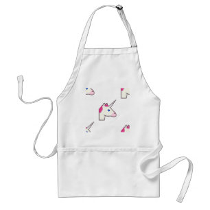 unicorn emoji standaard schort