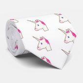Unicorn emoji stropdas (Opgerold)