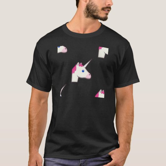 unicorn emoji t-shirt (Voorkant)