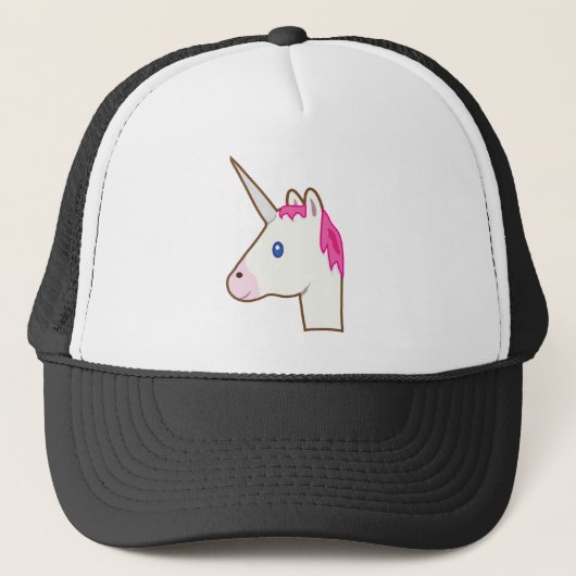 Unicorn emoji trucker pet (Voorkant)
