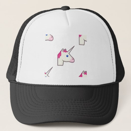 unicorn emoji trucker pet (Voorkant)
