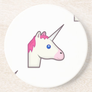 unicorn emoji zandsteen onderzetter