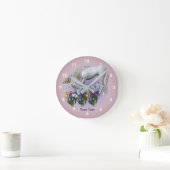 Unicorn en Butterflies Animal Ronde Klok (Huis)