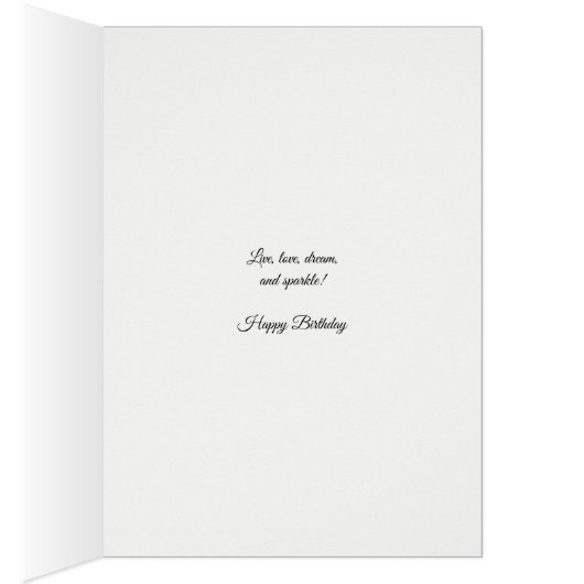 Unicorn en Butterflies Birthday (Binnen (Rechts))