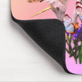 Unicorn en Butterflies Fantasy Art Muismat (Hoek)