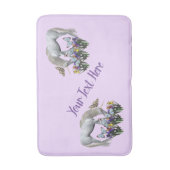 Unicorn en Butterflies Fantasy Personalized Badmat (Voorkant Verticaal)
