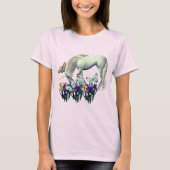 Unicorn en Butterflies Fantasy T-shirt (Voorkant)