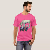 Unicorn en Butterflies Fantasy T-shirt (Voorkant volledig)