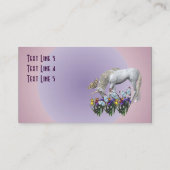 Unicorn en Butterflies Fantasy Visitekaartje (Achterkant)