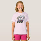 Unicorn en Butterflies T-shirt (Voorkant volledig)