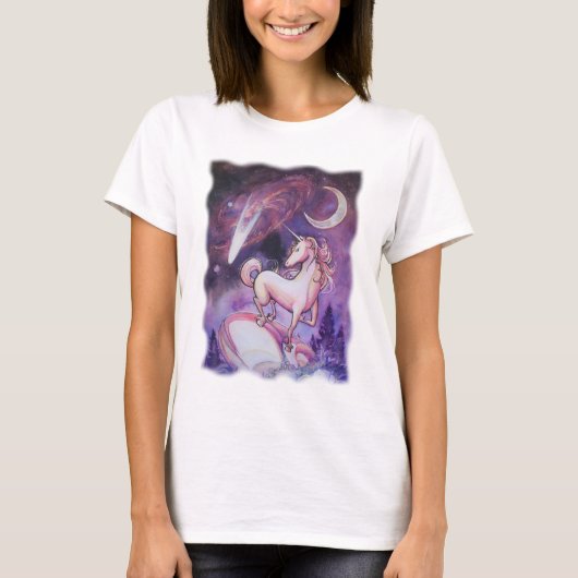Unicorn en de Night Sky T-shirt (Voorkant)
