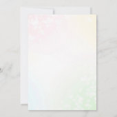 Unicorn en Dinosaur verjaardagsuitnodiging voor tw Kaart (Achterkant)