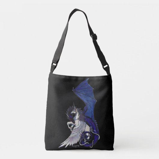 Unicorn en Dragon Bag Crossbody Tas (Achterkant)